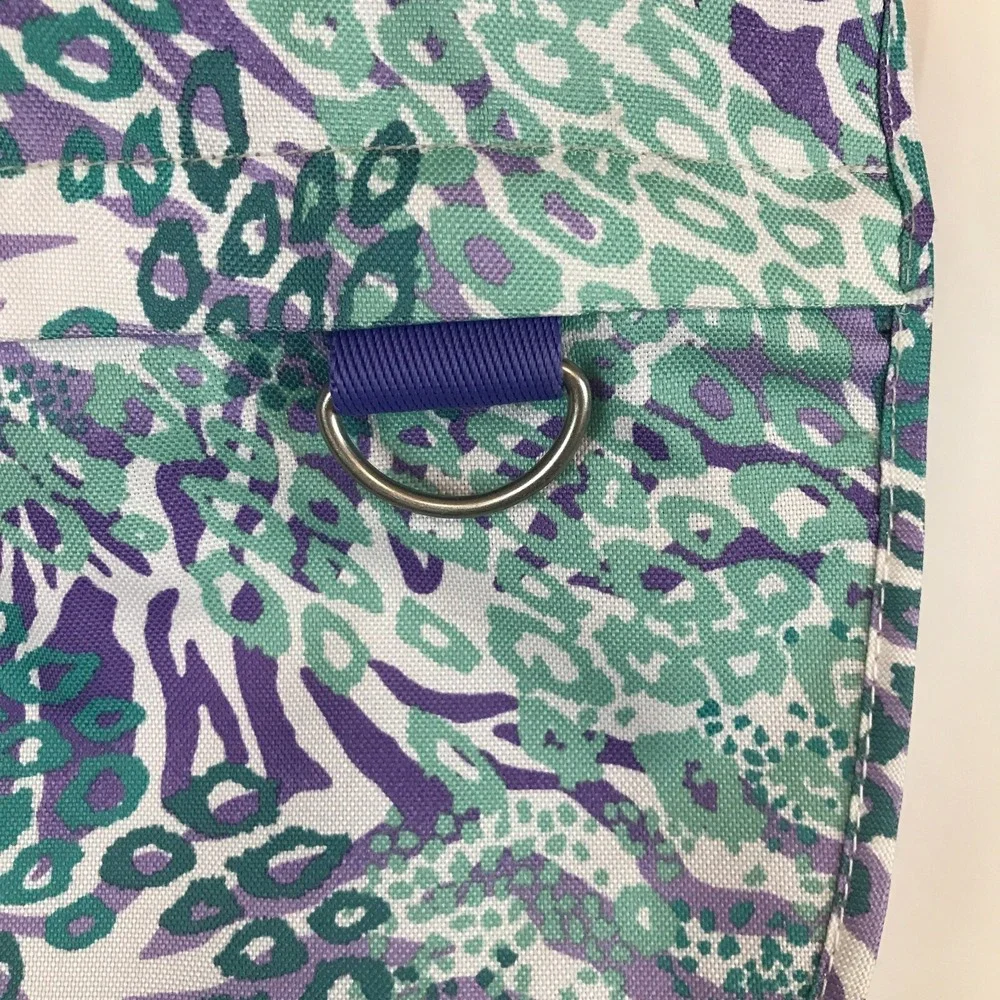 Pottery Barn PB Teen Gear UP Purple Green Messenger Laptop Shoulder Bag